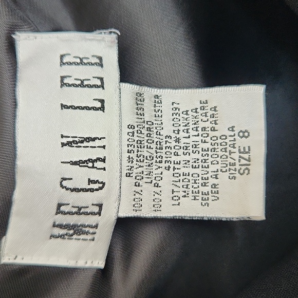 Megan Lee Dress Size 8 Black - Picture 4 of 6